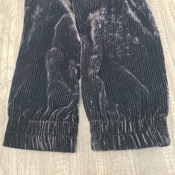 Talie NK Black Velvet Joggers Silk Blend - Picture 5 of 10